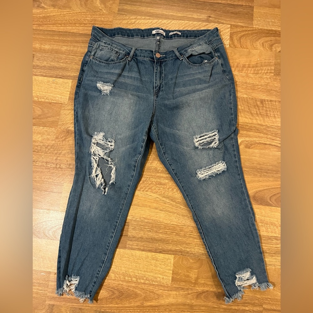 YMI Dream Jean distressed skinny jeans